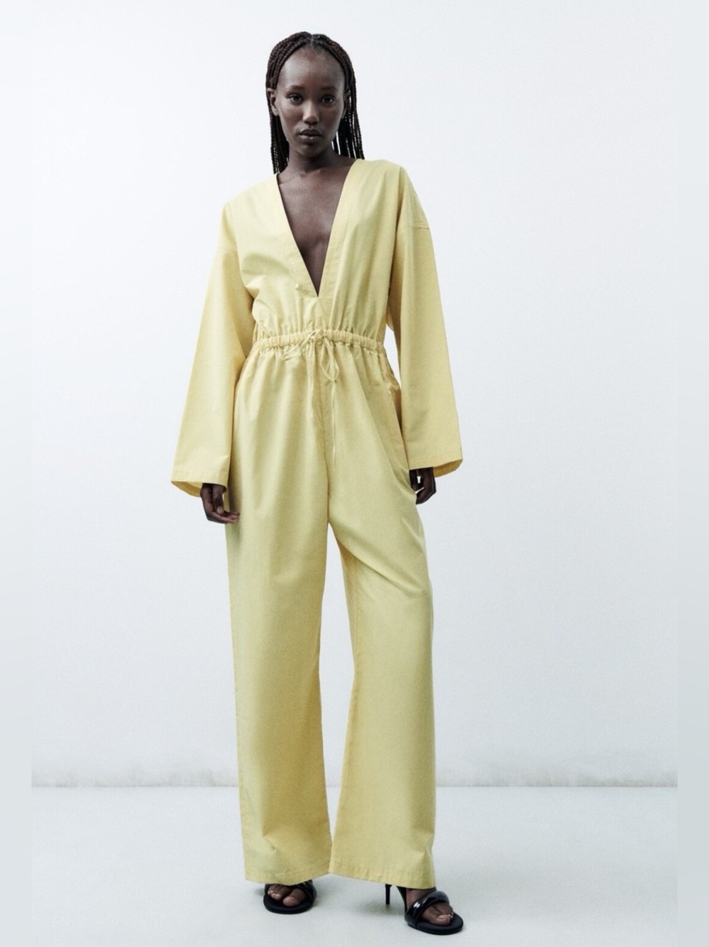 NWT Zara Voluminous Wide Leg Jumpsuit